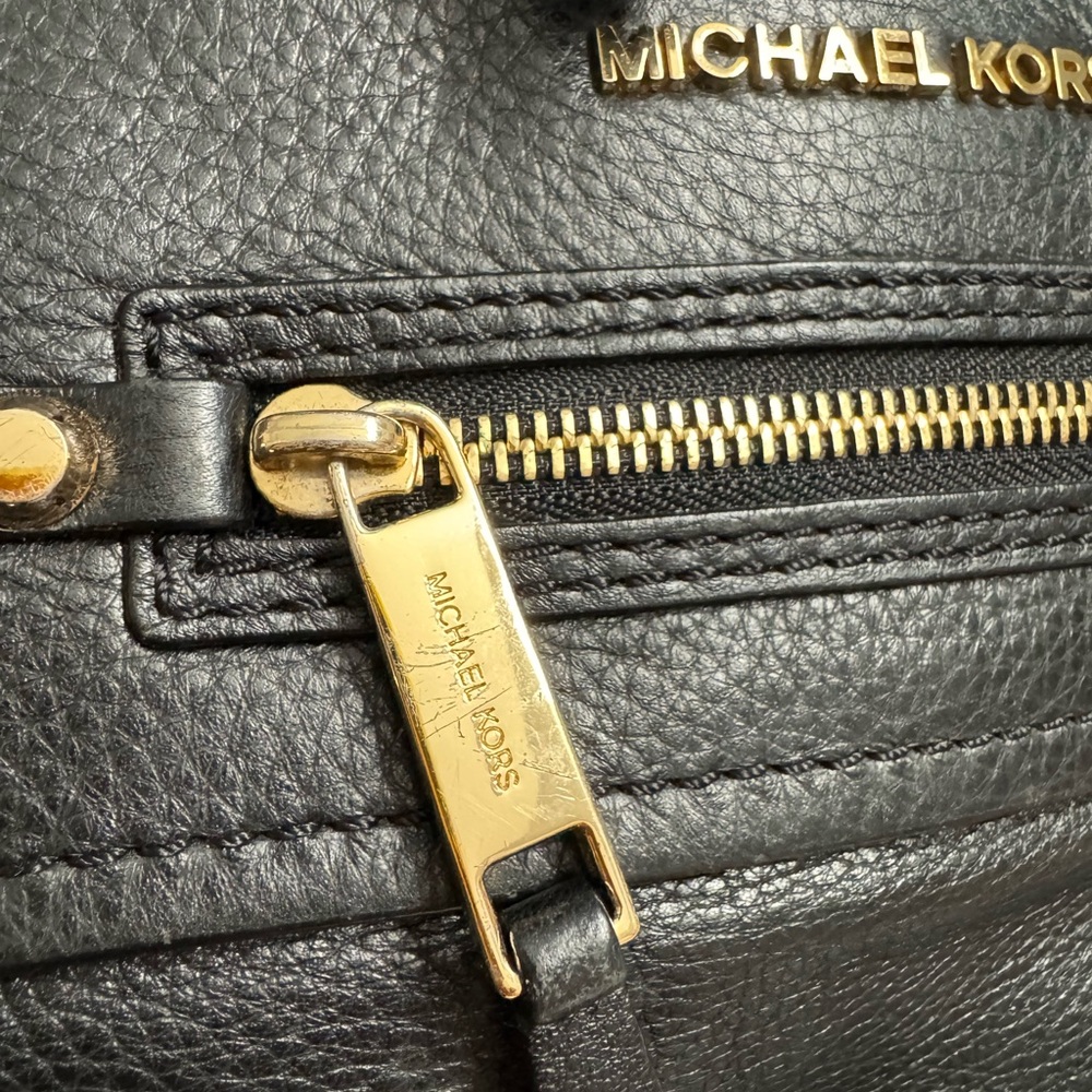 Michael Kors Black Crossbody Bag with Gold Accents - Picture 10 of 10